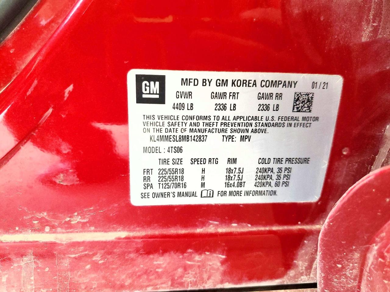 2021 BUICK ENCORE