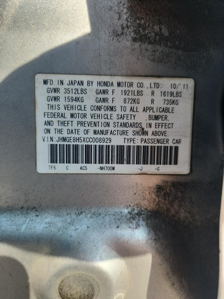 2012 HONDA FIT