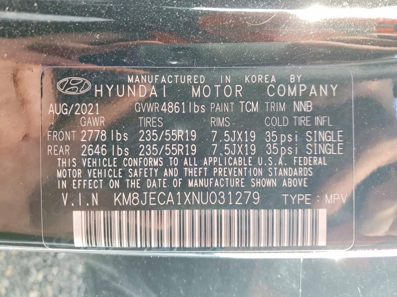 2022 HYUNDAI TUCSON