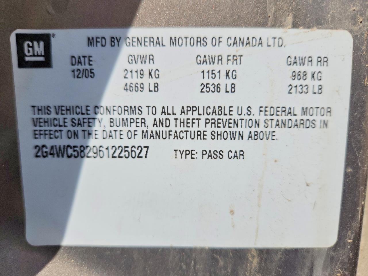 2006 BUICK LACROSSE