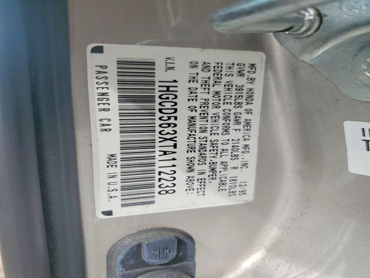 1996 HONDA ACCORD