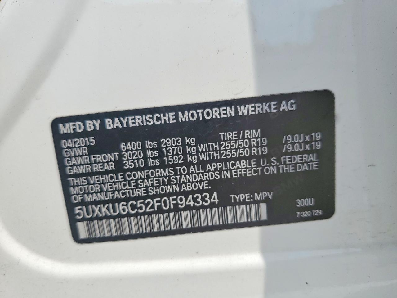 2015 BMW X6