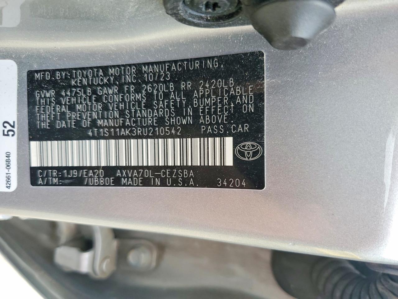2024 TOYOTA CAMRY