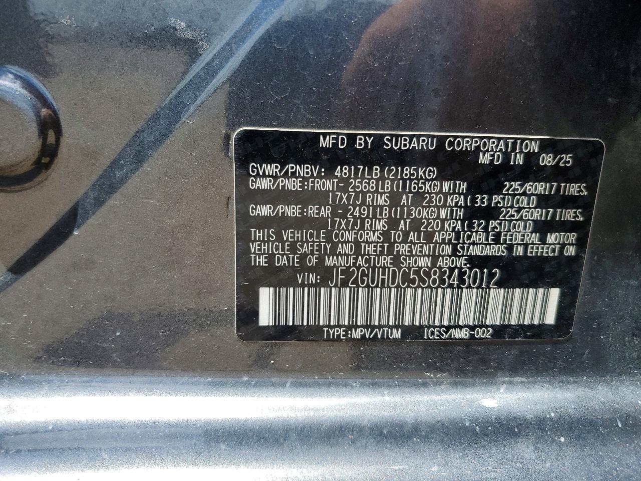 2025 SUBARU CROSSTREK