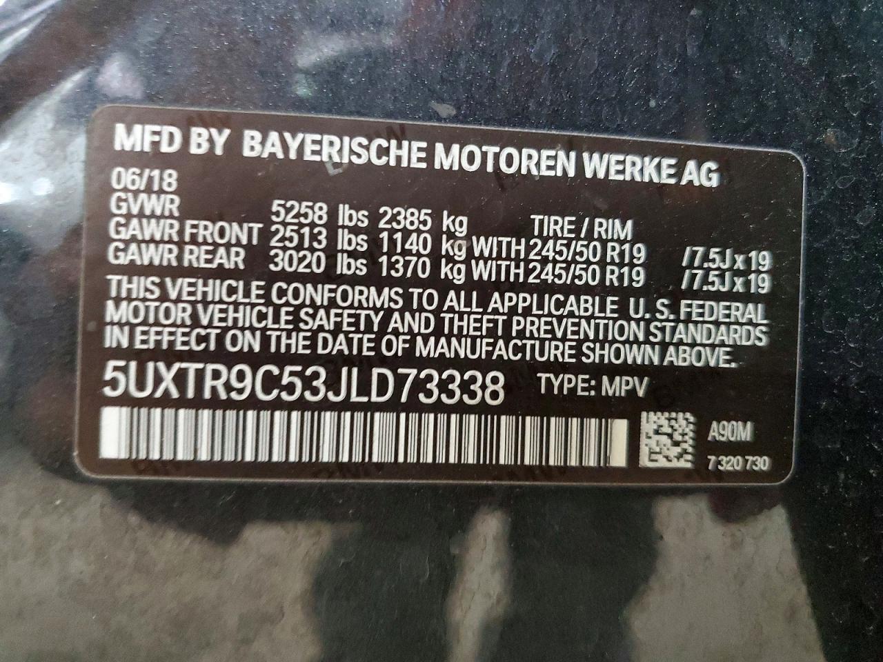 2018 BMW X3