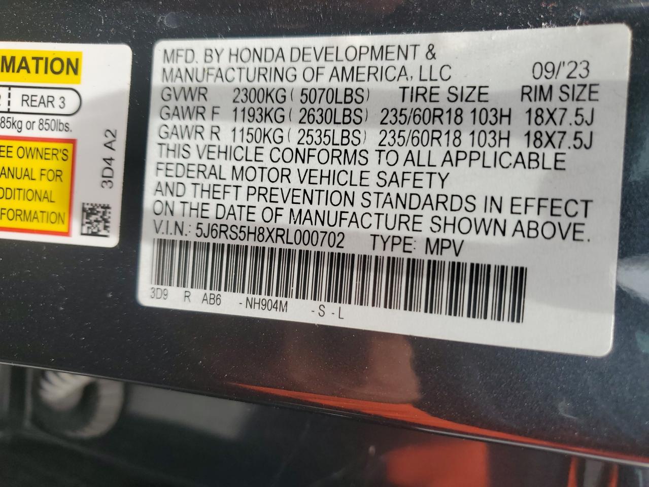 2024 HONDA CRV
