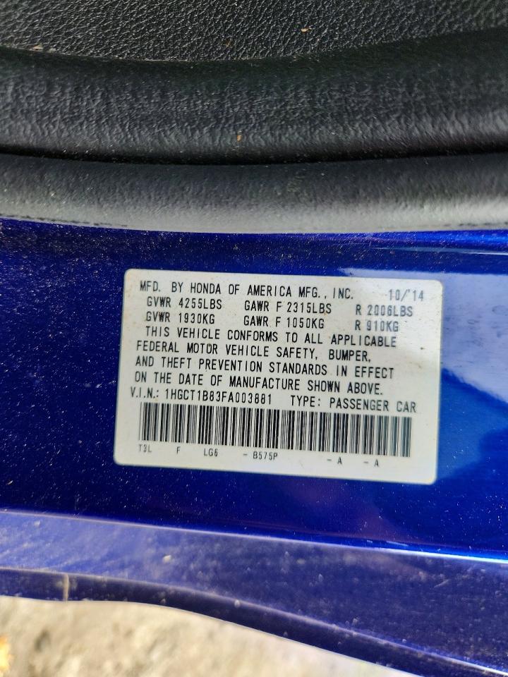2015 HONDA ACCORD