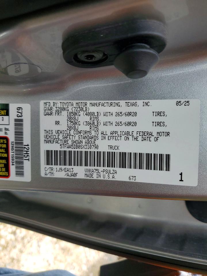 2025 TOYOTA TUNDRA