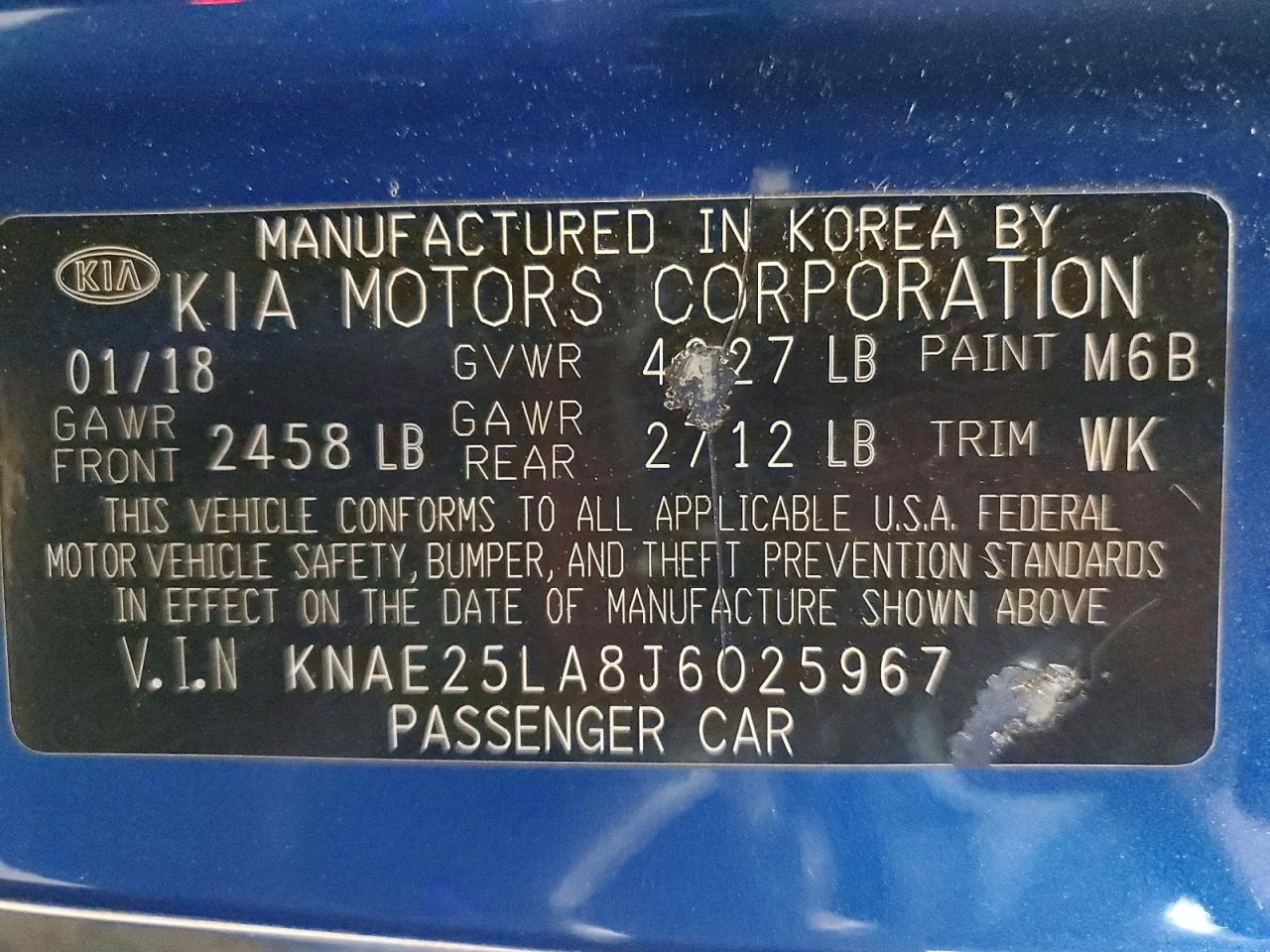 2018 KIA STINGER