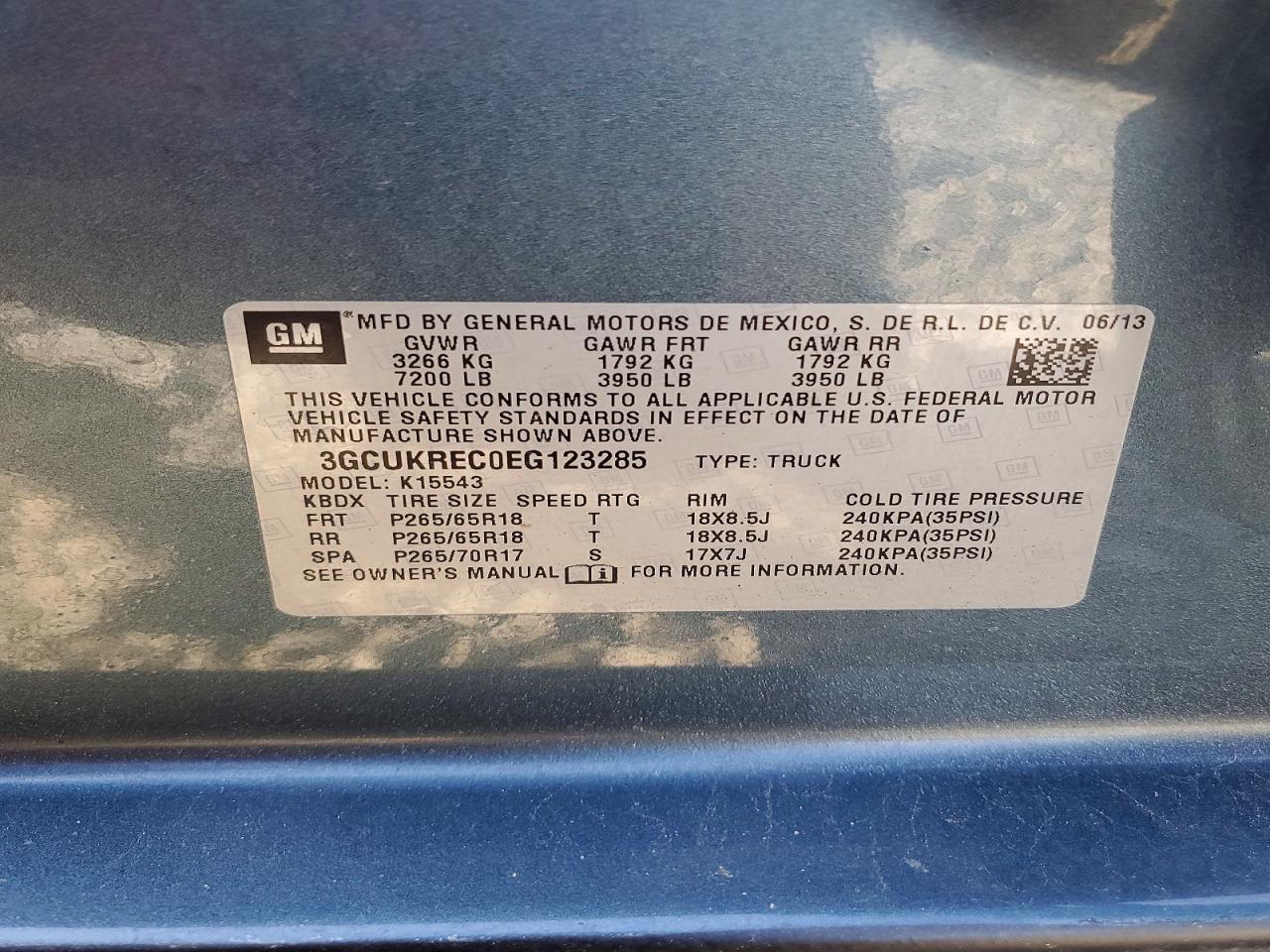 2014 CHEVROLET SILVERADO