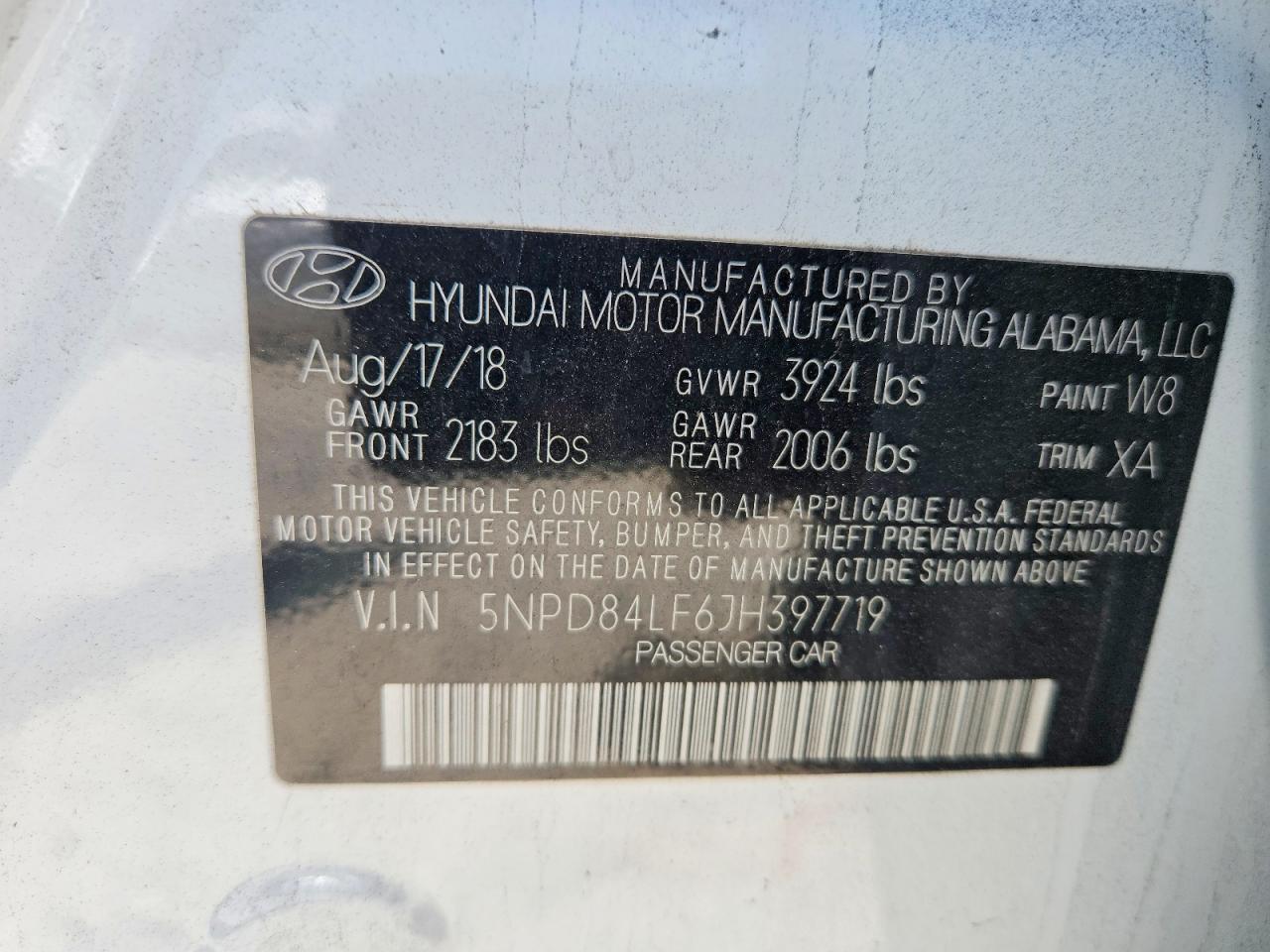 2018 HYUNDAI ELANTRA