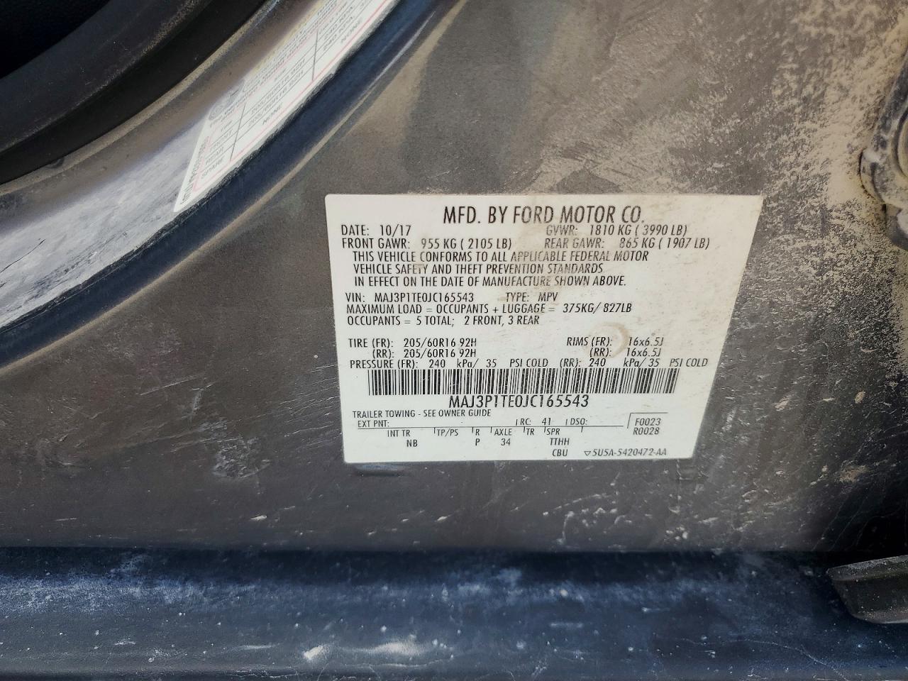 2018 FORD ECOSPORT