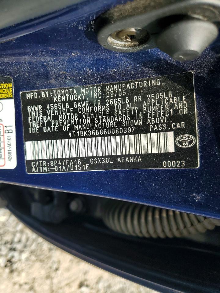 2006 TOYOTA AVALON