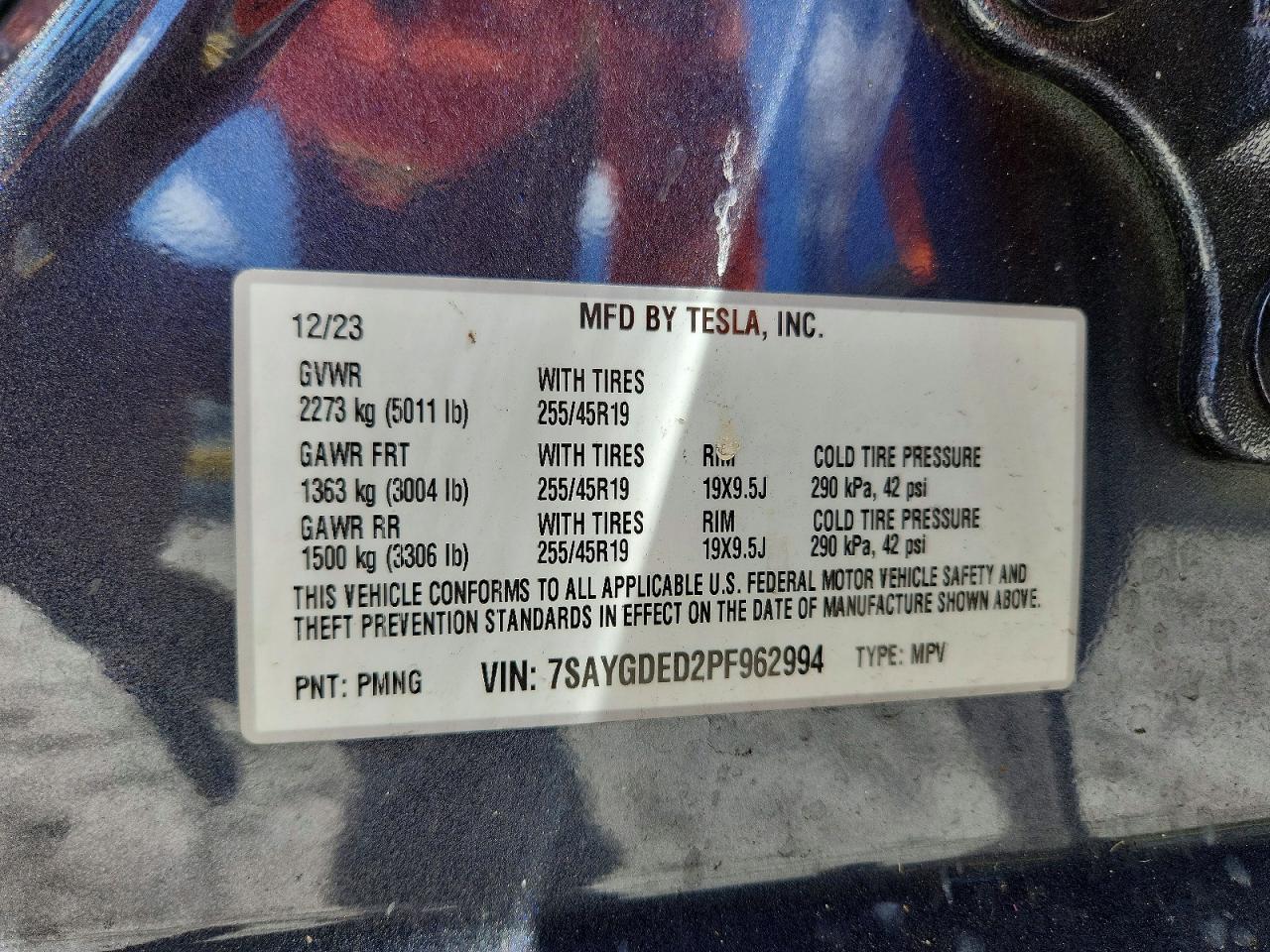 2023 TESLA MODEL Y