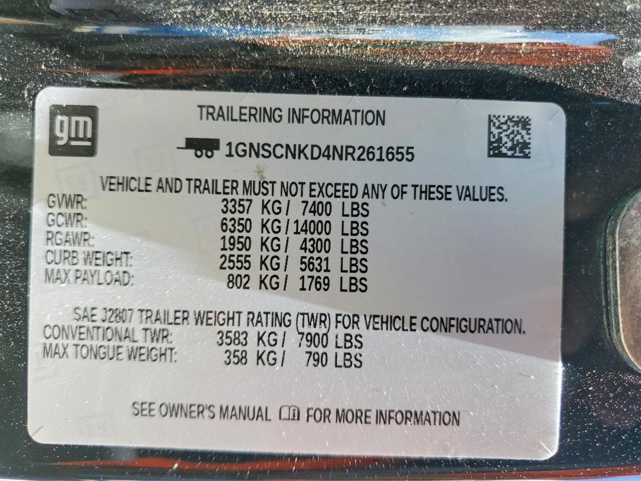 2022 CHEVROLET TAHOE