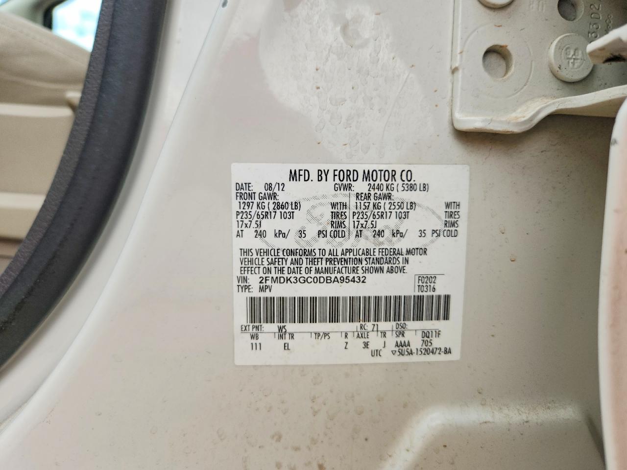 2013 FORD EDGE