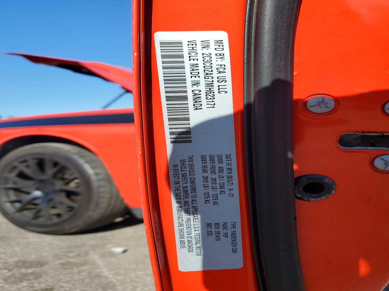 2021 DODGE CHALLENGER