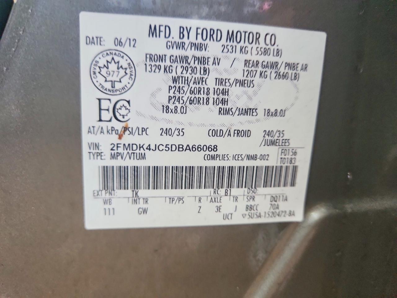 2013 FORD EDGE