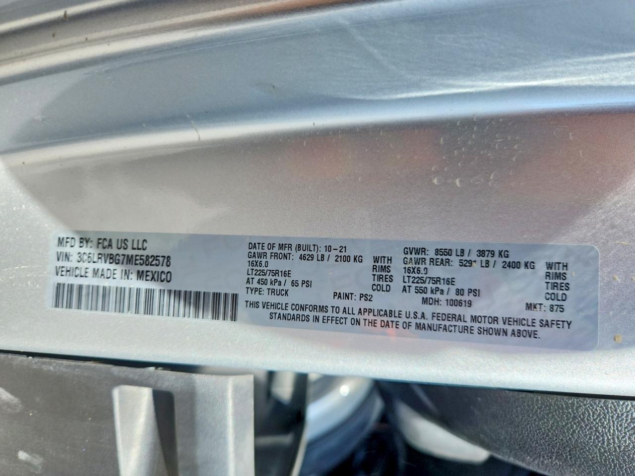 2021 RAM PROMASTER