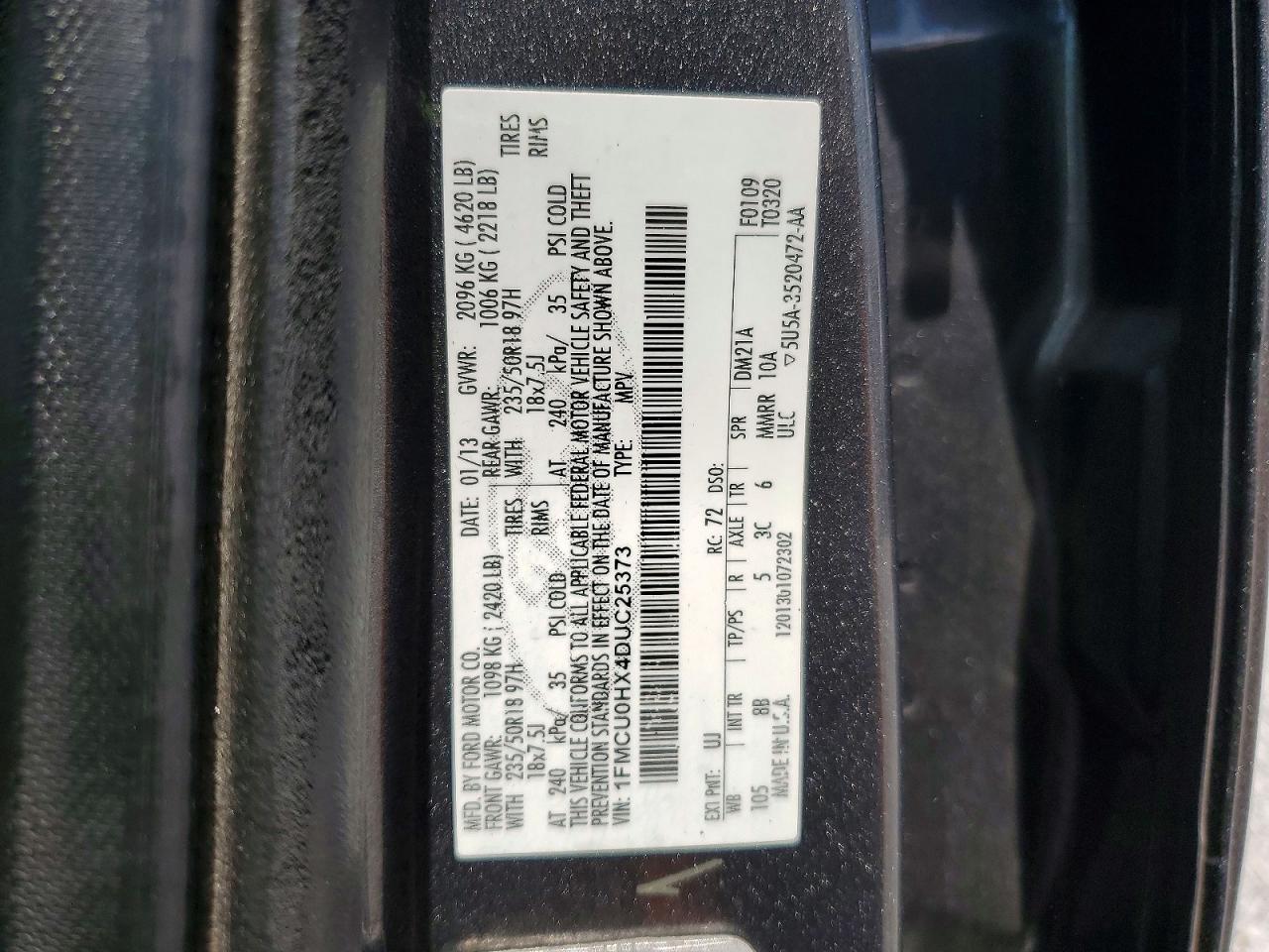2013 FORD ESCAPE