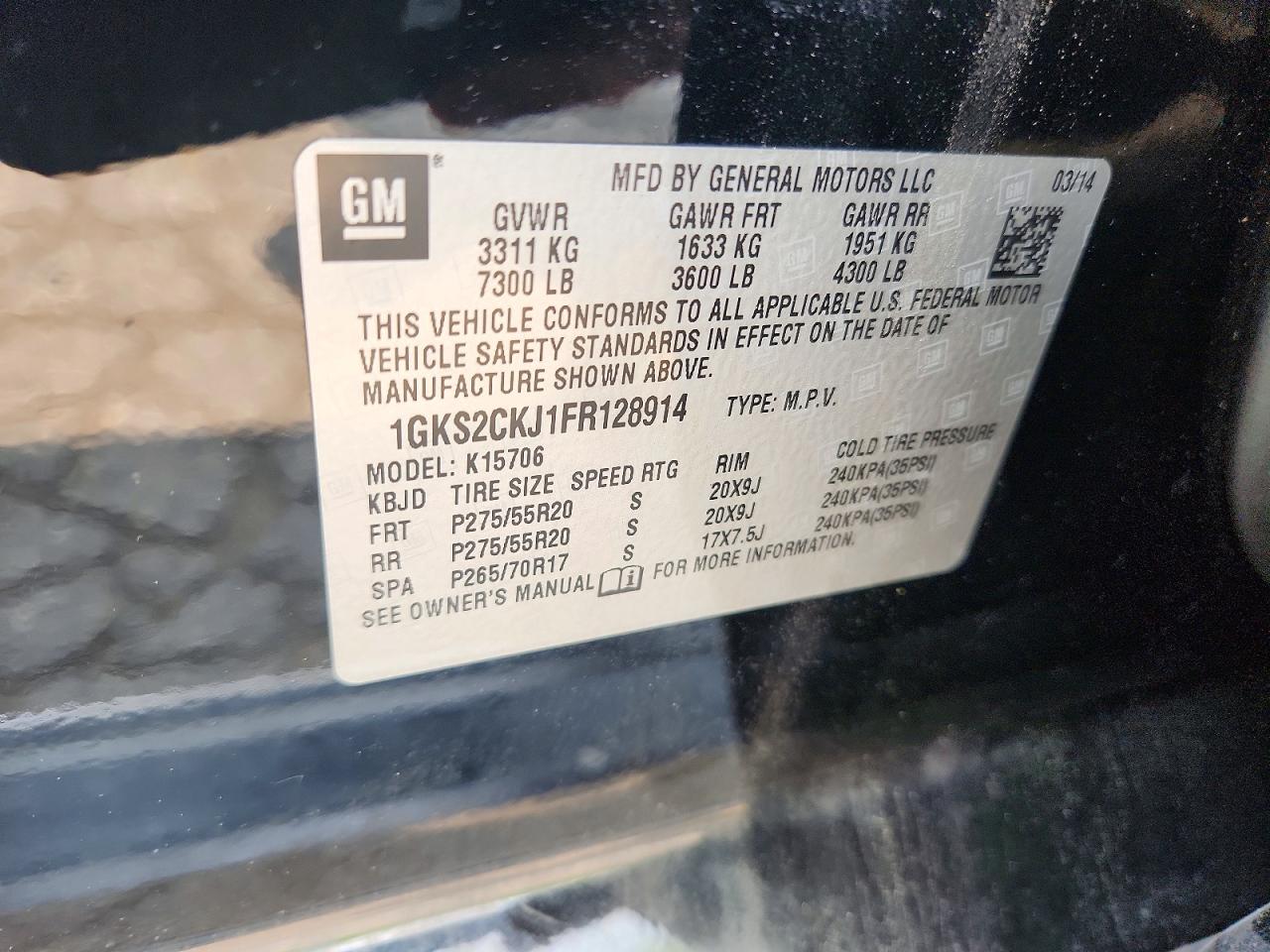 2015 GMC YUKON