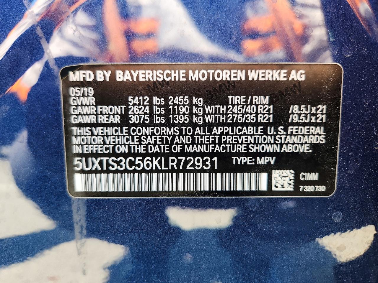 2019 BMW X3