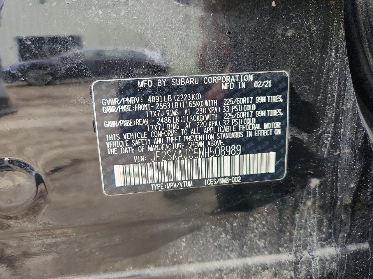 2021 SUBARU FORESTER