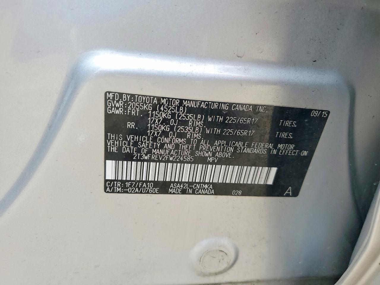2015 TOYOTA RAV4