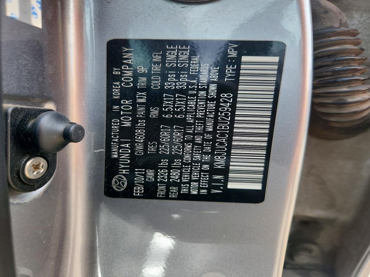 2011 HYUNDAI TUCSON