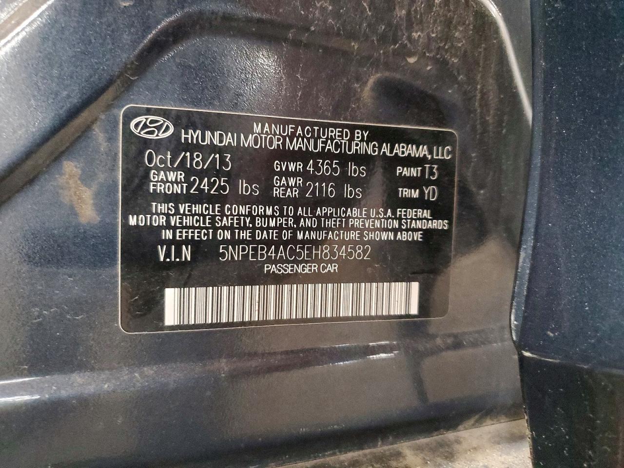 2014 HYUNDAI SONATA