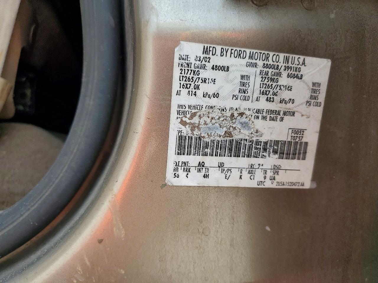 2002 FORD F250