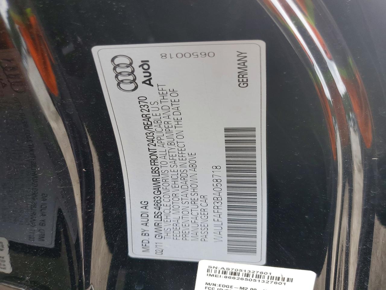 2011 AUDI A5