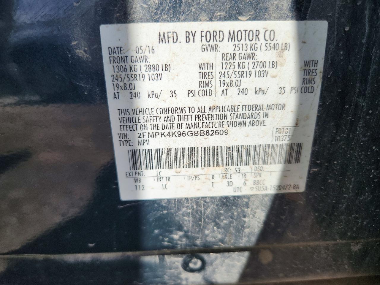 2016 FORD EDGE