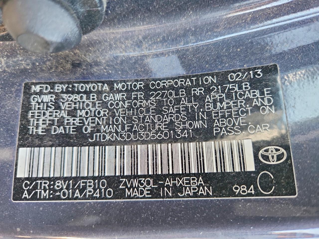 2013 TOYOTA PRIUS