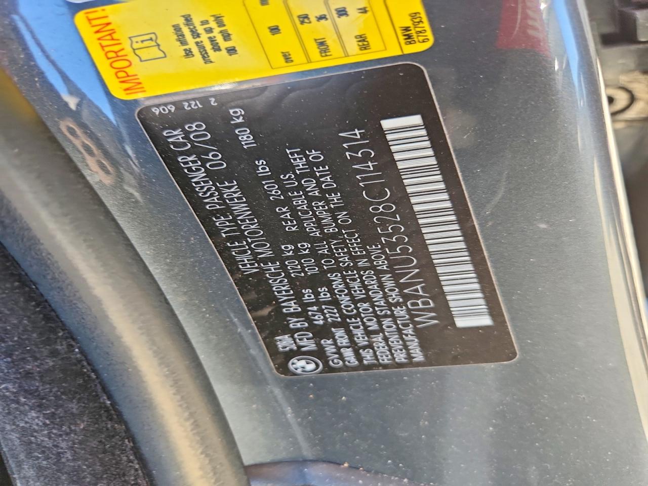 2008 BMW 5 SERIES