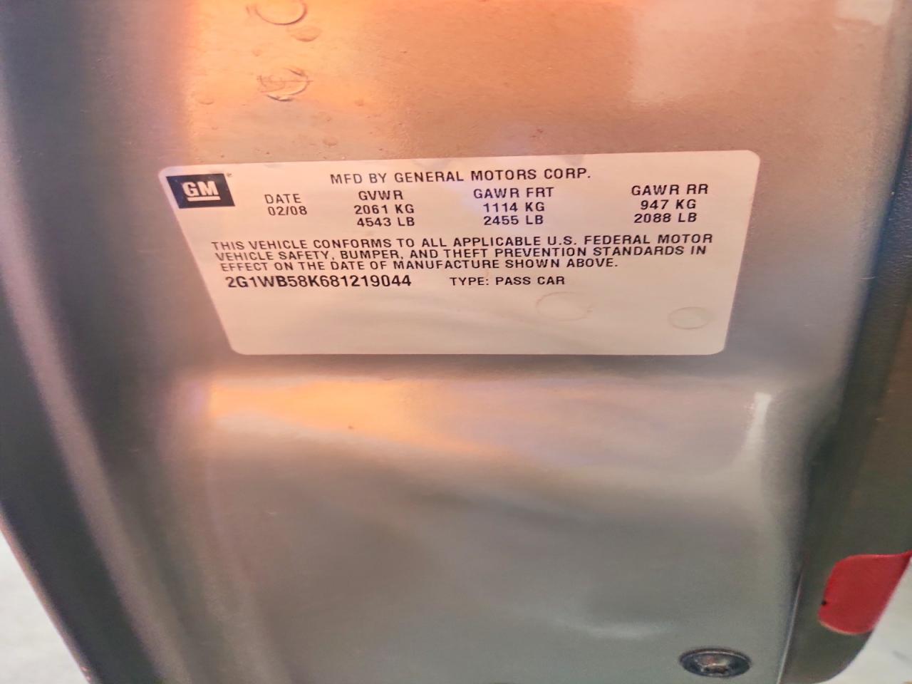 2008 CHEVROLET IMPALA