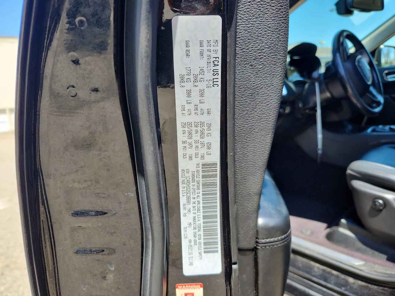 2016 DODGE DURANGO