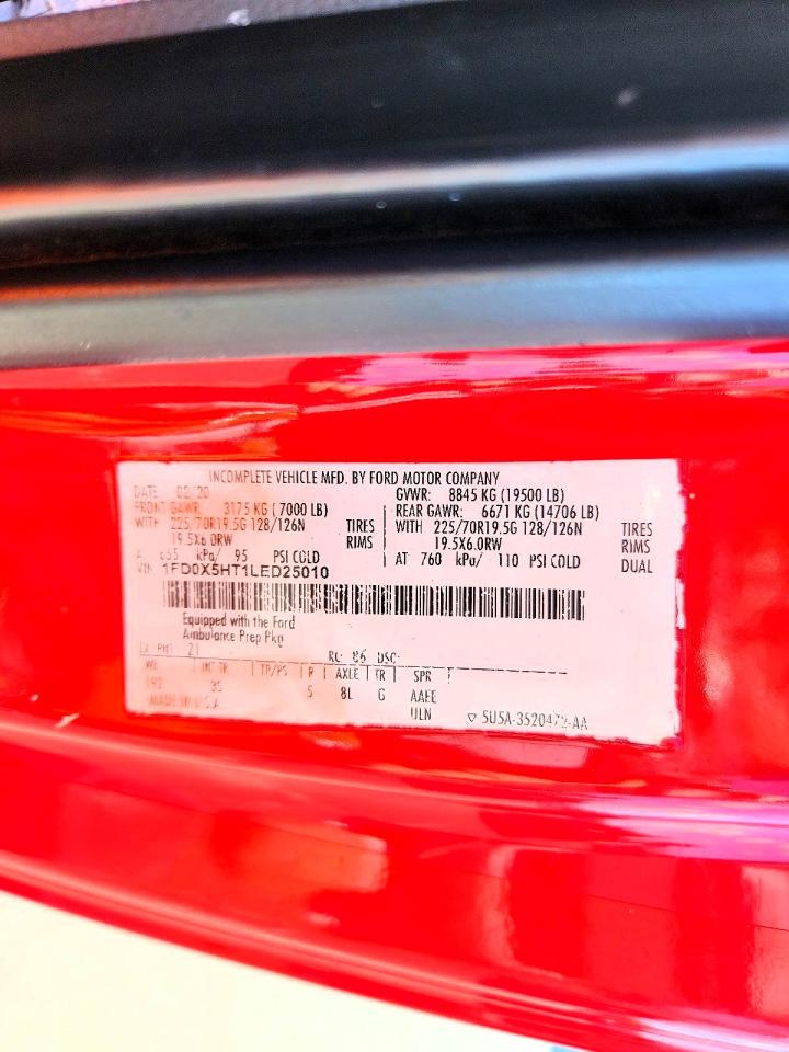 2020 FORD F550