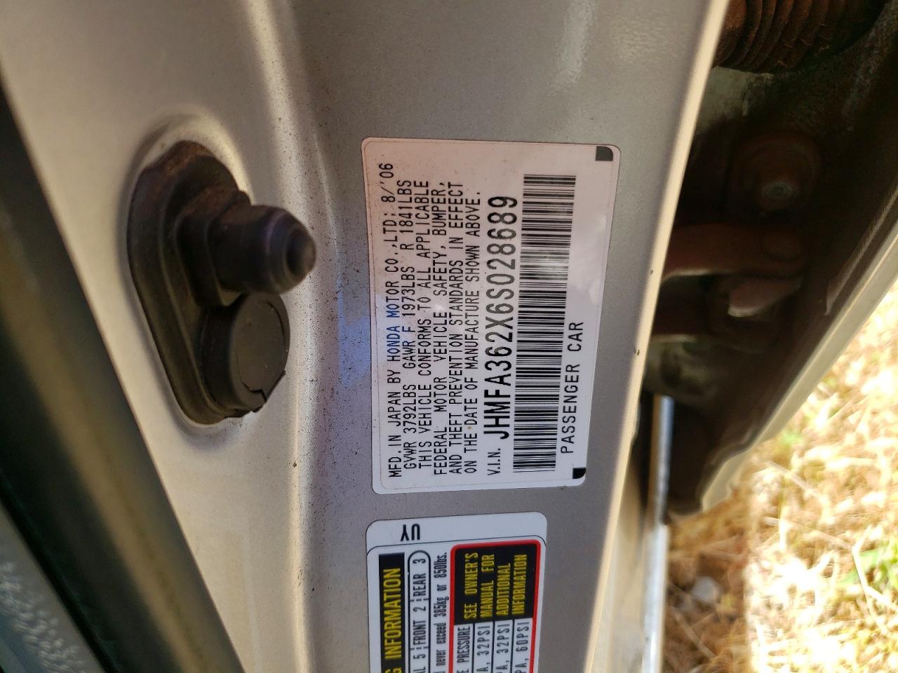 2006 HONDA CIVIC