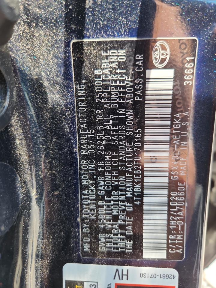 2015 TOYOTA AVALON