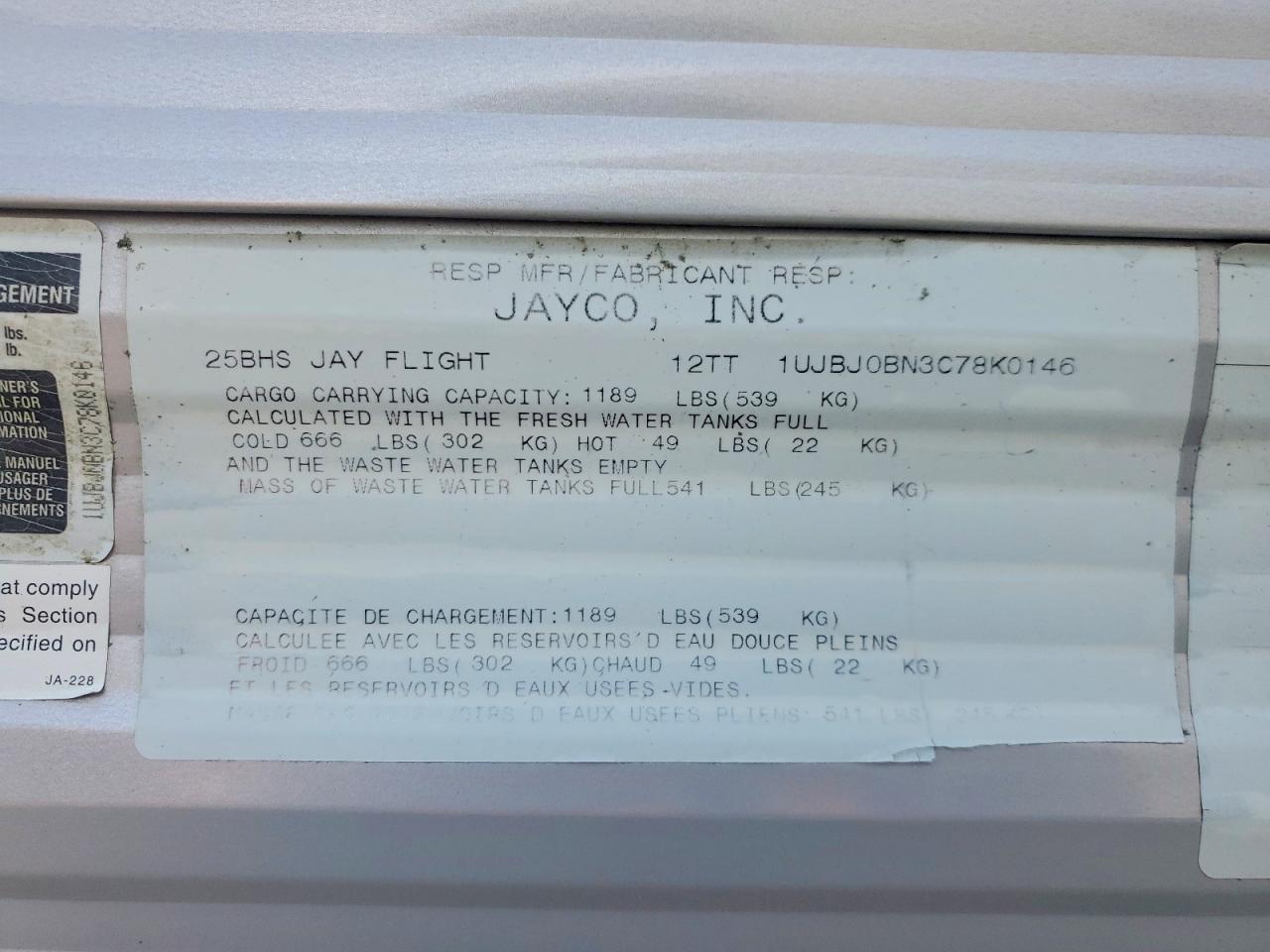 2012 JAYCO ALL Models