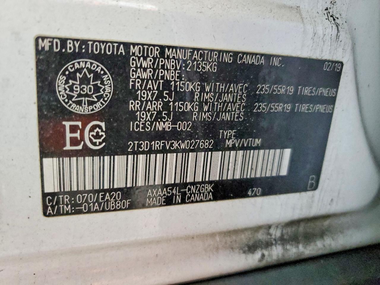 2019 TOYOTA RAV4