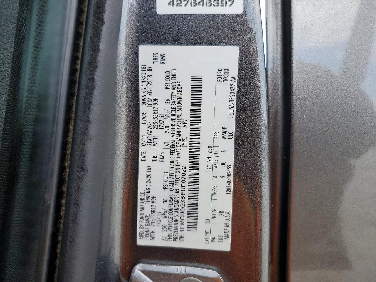 2014 FORD ESCAPE