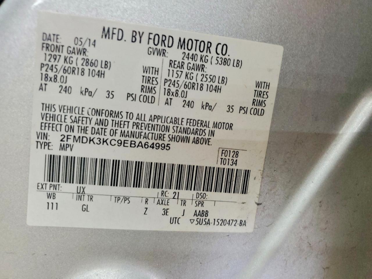 2014 FORD EDGE
