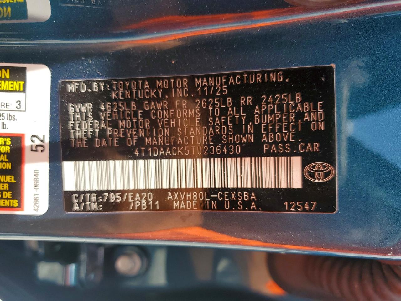 2026 TOYOTA CAMRY