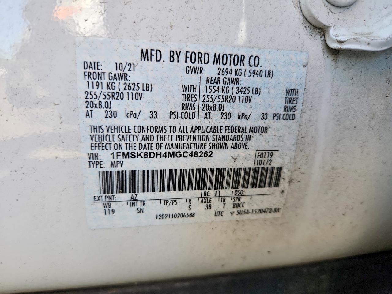2021 FORD EXPLORER