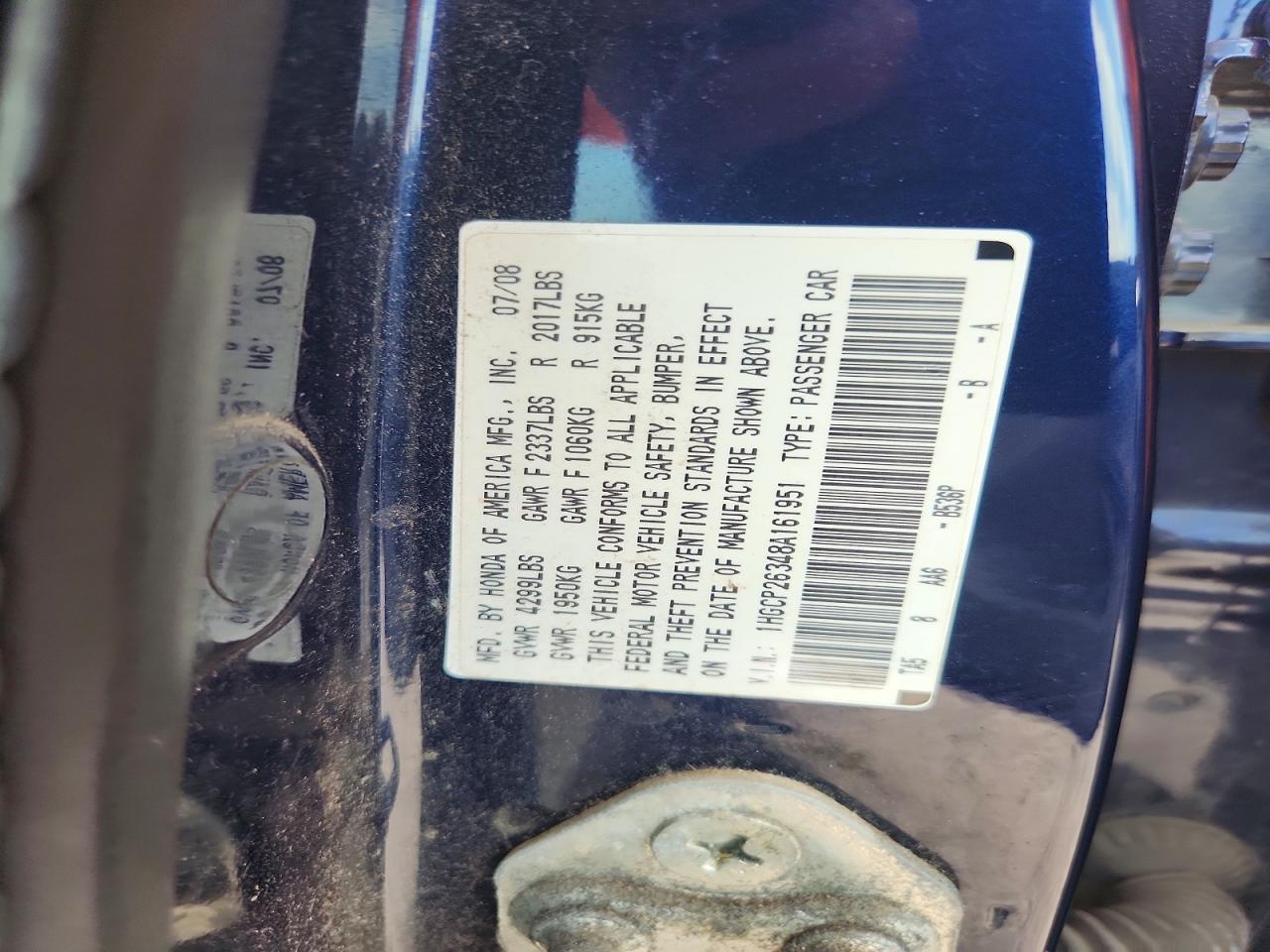 2008 HONDA ACCORD
