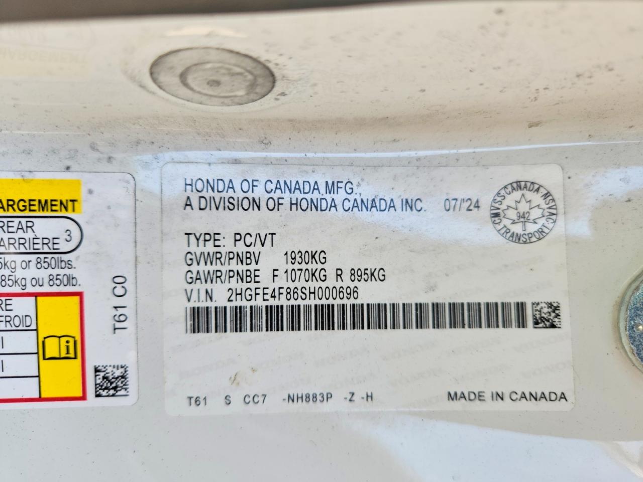 2025 HONDA CIVIC