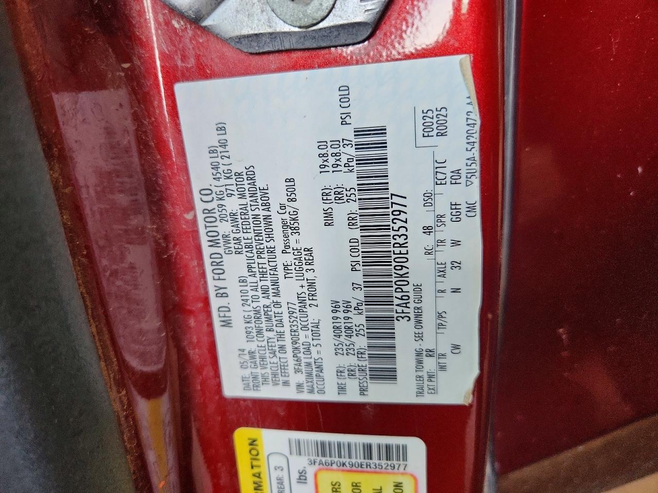 2014 FORD FUSION