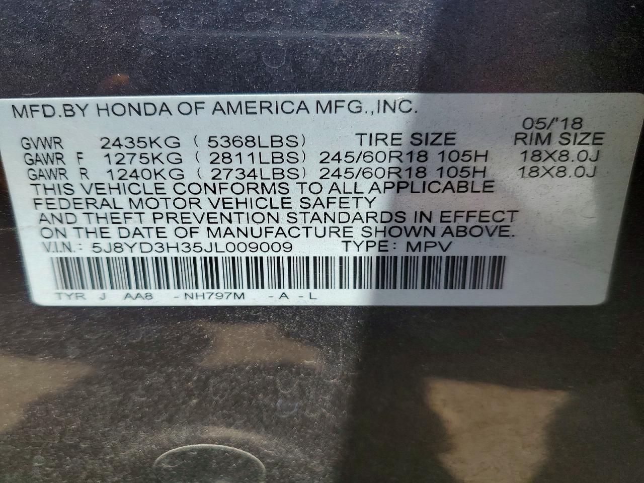 2018 ACURA MDX